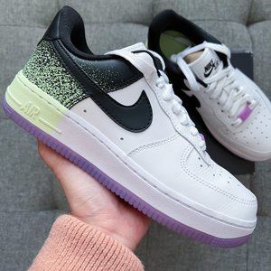 🤍💜💛 Nike Air Force 1 white galaxy purple